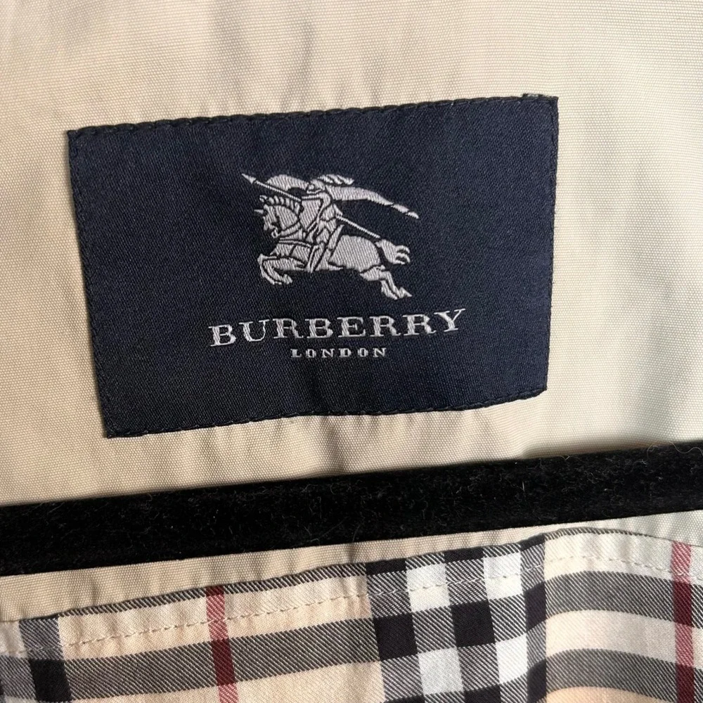 Burberry London Mid-length Trench Coat Men's 48 Tan Heritage‎ Classic Nova Check